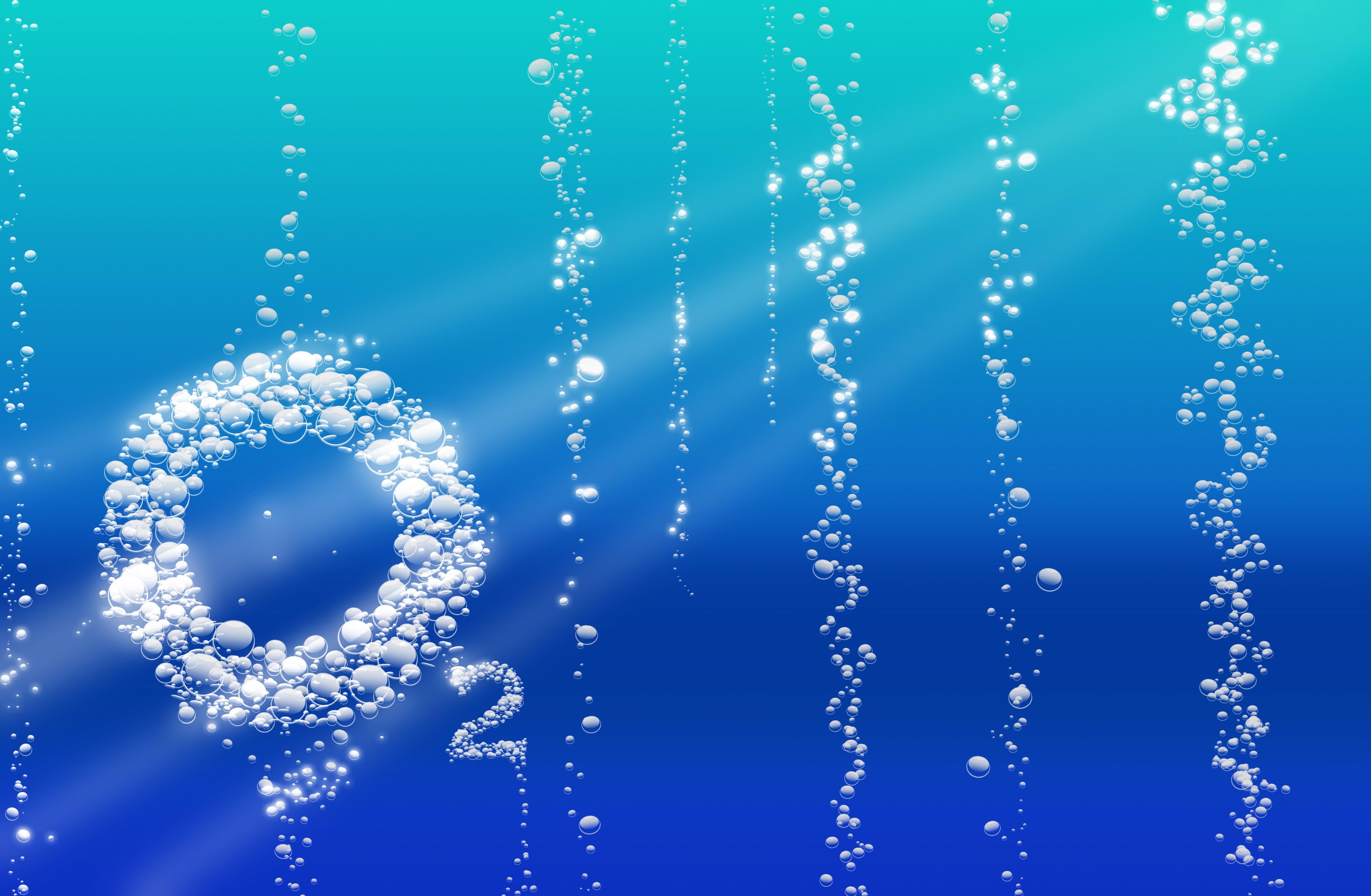 AdobeStock_129192703 air bubbles in the form of O2 in the water